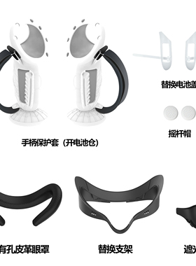 适用Meta quest3S加宽遮光面罩防撞防摔手柄保护套开电池仓VR配件