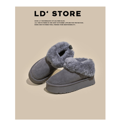 【现货！秒发】增高毛毛雪地靴