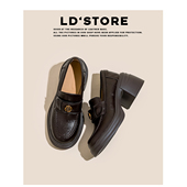 牛皮版 英伦风jk小皮鞋 厚底增高山茶花乐福鞋 女2025春玛丽珍单鞋