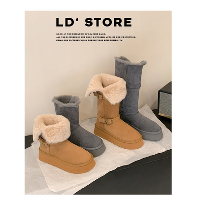 【现货！秒发】厚绒保暖雪地靴