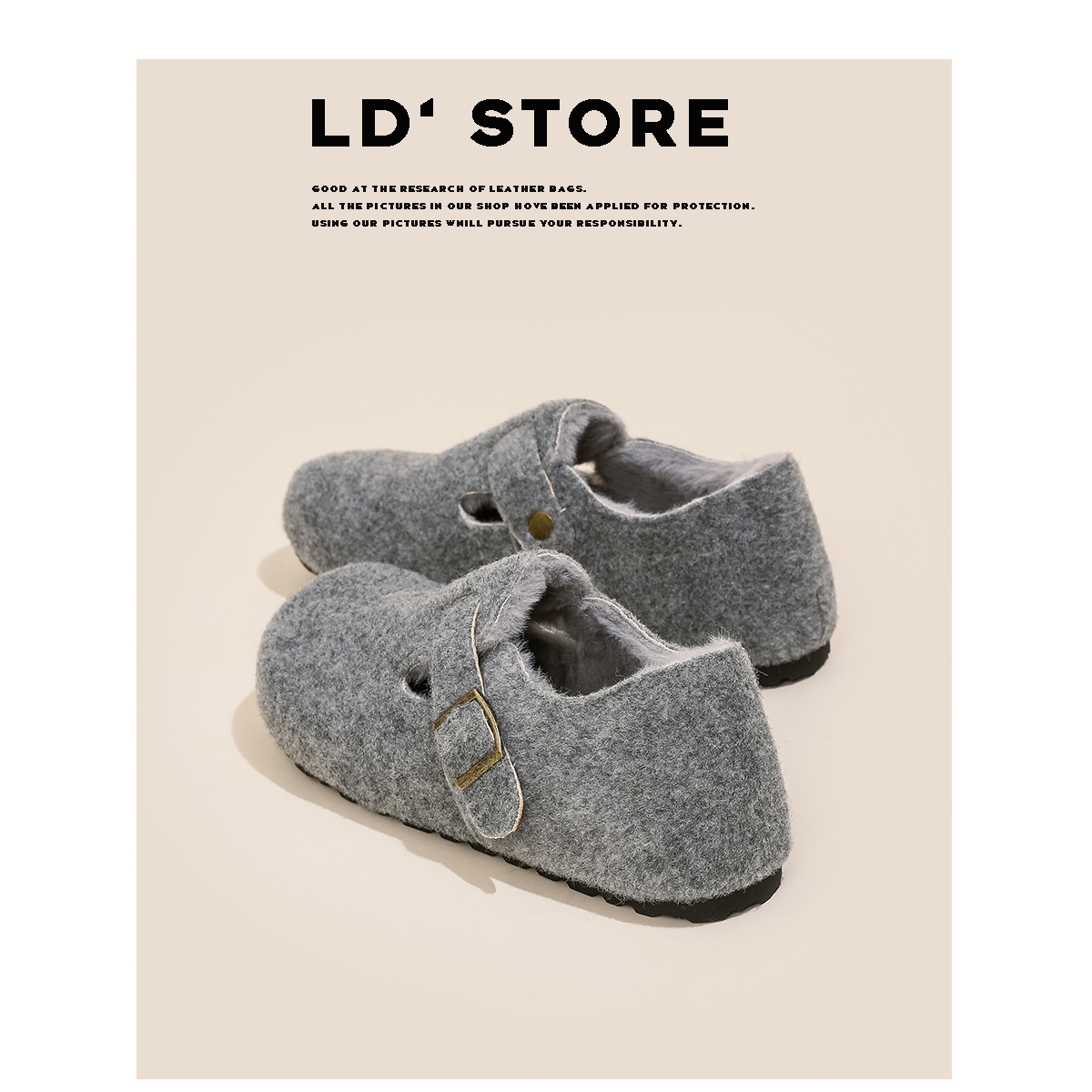 【现货！马上发】加厚绒勃肯鞋