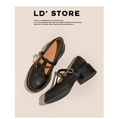 厚底粗跟英伦风小皮鞋 女2026春新款 乐福鞋 真皮 复古玛丽珍高跟鞋