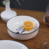 碗碟套装 家用4人简约北欧餐具6人创意日式 陶瓷碗盘小鱼碗具组合