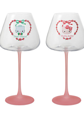 HelloKitty情侣粉色高脚杯
