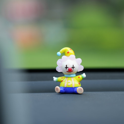 纯手工琉璃可爱小丑治愈手办礼物