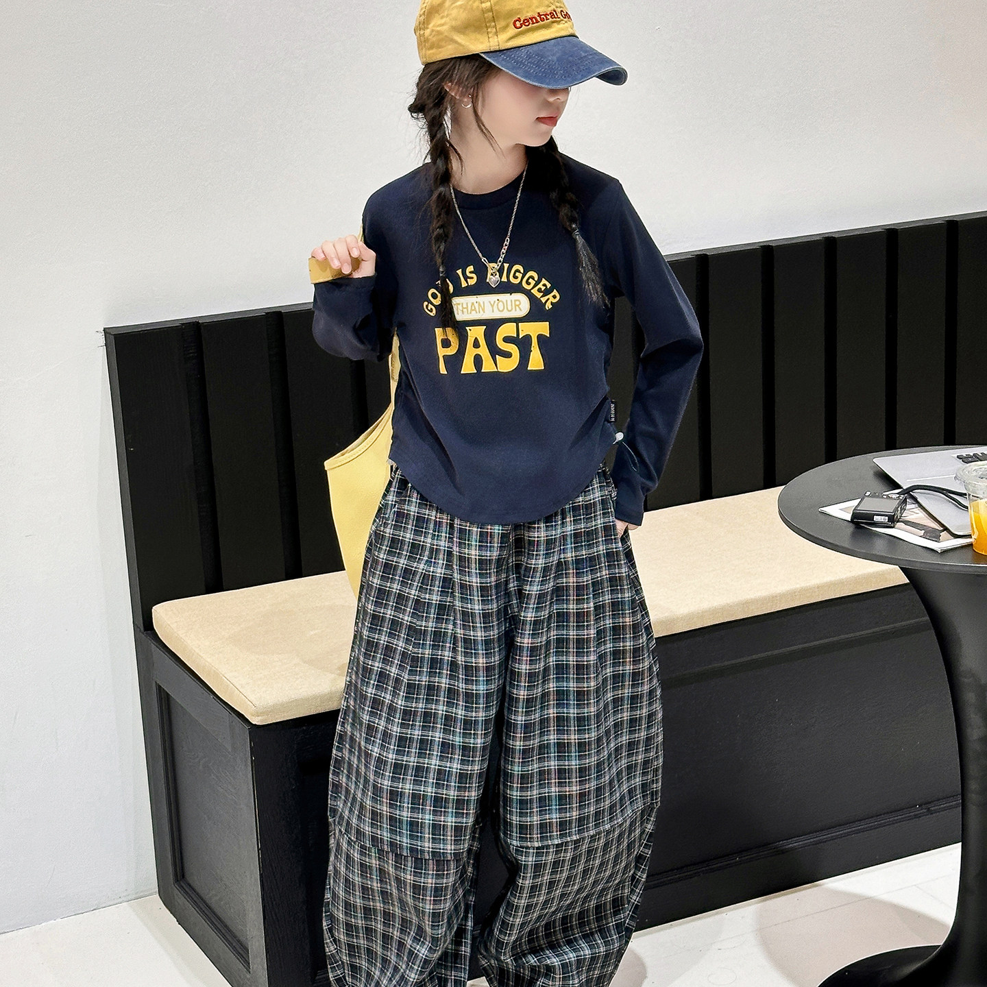 女童秋装套装2026新款韩系洋气中大童休闲卫衣裤子两件套运动服
