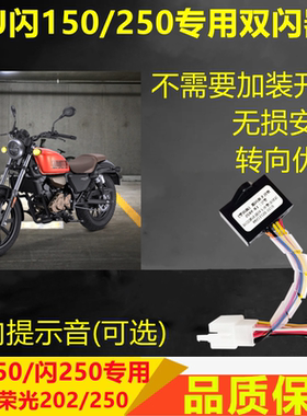 适用钱江闪150闪250荣耀250荣光202双闪开关四闪应急灯转向提醒