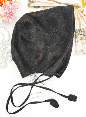 灯罩帽【鱼尾雁行】手绘香云纱防风防尘夏遮阳帽新款多用百搭户外