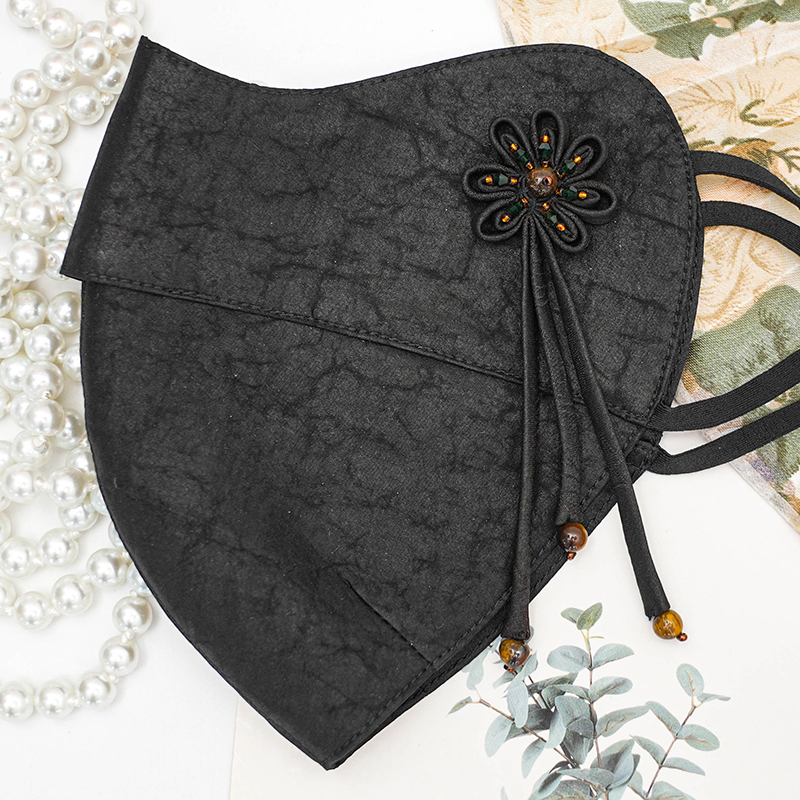 香云纱护眼角防晒手工口罩