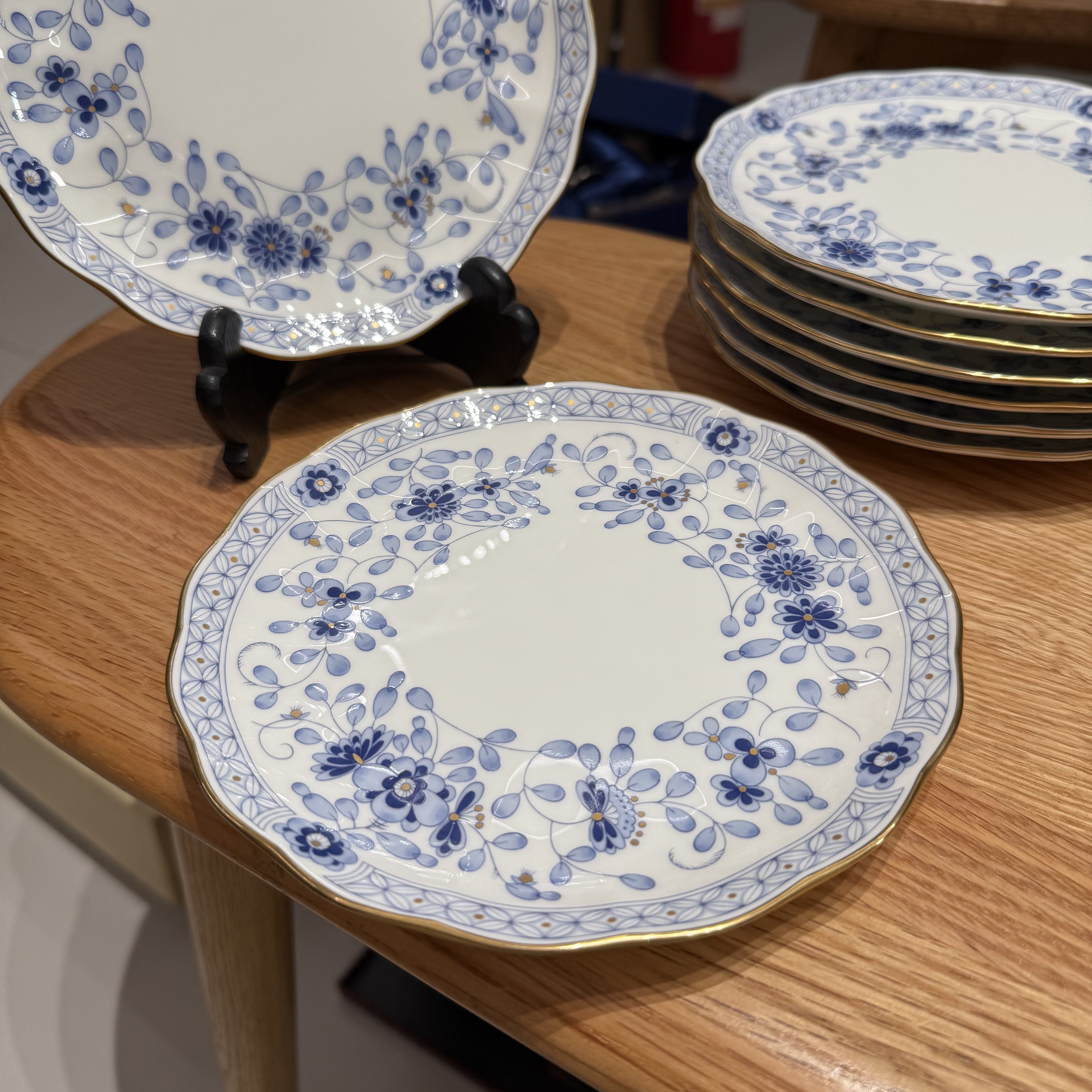 日本Narumi鸣海经典米兰系列骨瓷点心碟甜品碟17cm 散瓷全新 保真