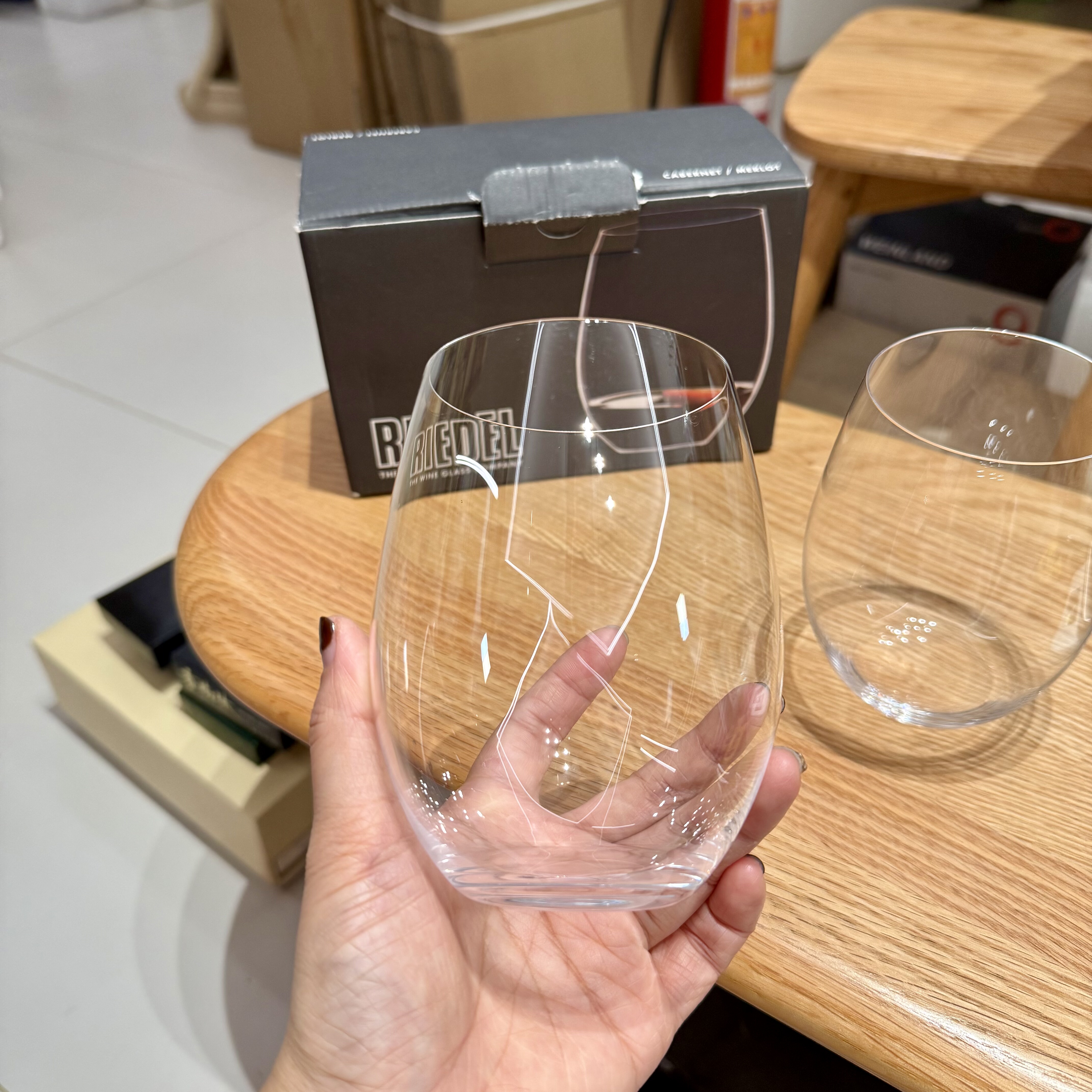 奥地利RIEDEL醴铎水晶杯大容量啤酒杯 一对原盒德国产 保真 600cc