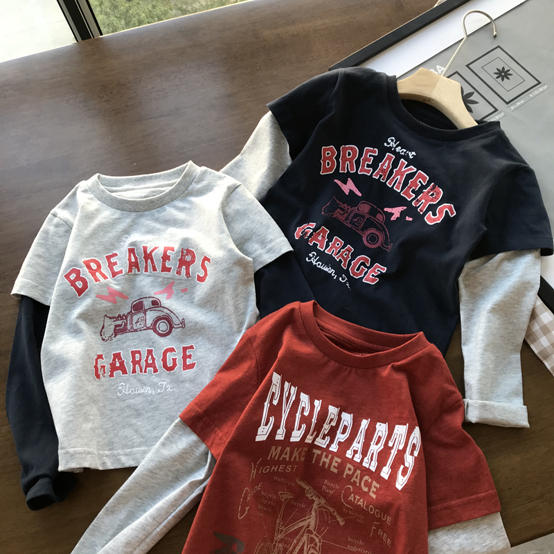 今年很多潮牌都用设计花线棉t恤