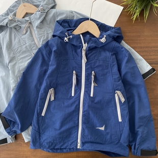 pouch 澳洲面料 lemon 凉感 男童软壳冲锋外套 物理防雨不闷湿