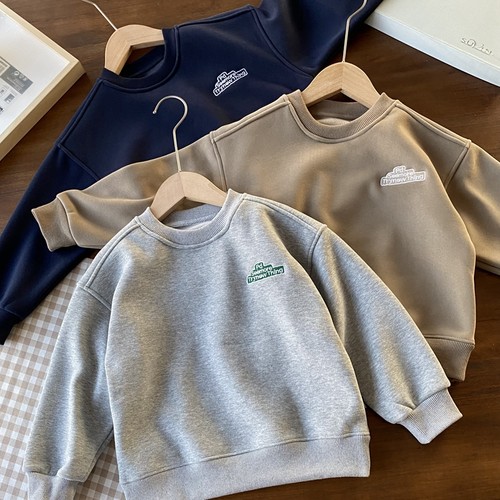 大米淘冬季男加绒欧美卫衣