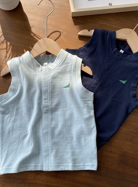 糯糯棉 巨软【lemon pouch】~男童纯棉功能纱开衫马甲