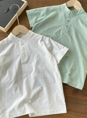 【LEMON POUC功能料~5级速干可呼吸男童新中式短袖网球T恤