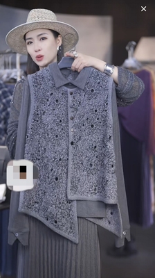 【银灰絮语】高级成衣定制系列马甲上衣25TP3684