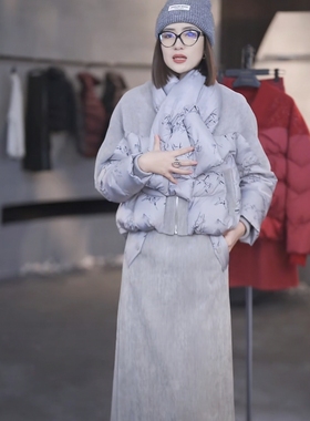【清雅淡色】SHYNESS SPACE原创设计师白鸭绒羽绒服外套25TL4307