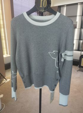 CocoHerben冬季美拉德色系时尚港风、复古新款毛衣LY4586