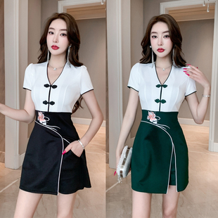 养生馆工作服足浴师服装女新款中医理疗师经络保健技师服裤裙装