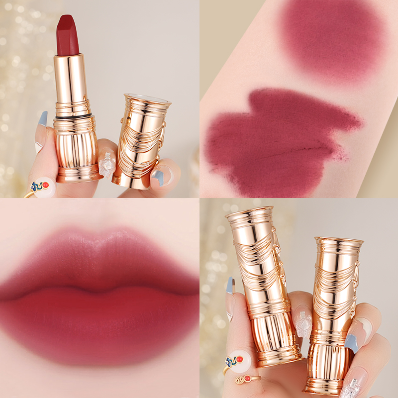 AGAG裙摆摇拽不沾杯美色口红丝绒雾面哑光喝水不易脱色持久6814