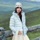 超轻无胆高级感新国标90白鸭绒女排骨户外可收纳连帽轻薄款 羽绒服