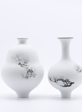 现代新中式创意陶瓷水墨禅意茶室