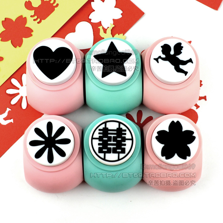 jef卡乐宝打花器压花器 特大号樱花 米字花 爱心 五角星 福字