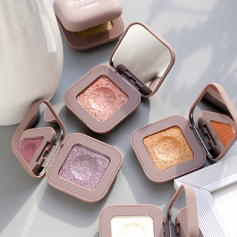 novo土豆泥单色眼影女裸色打底亮闪金色细闪爆闪牛郎织女卧蚕高光