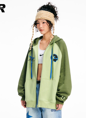 ER撞色开衫连帽卫衣 双旦礼遇季 12月20号晚20点上新