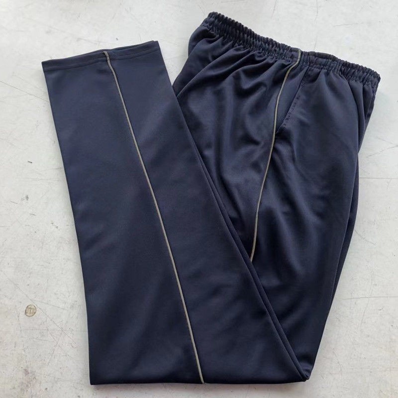 春秋中小学生男女校服裤子直筒2CM灰色杠校裤班服纯棉校服团体服图片