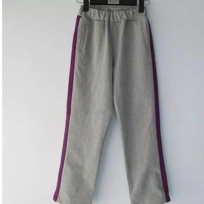 冬季运动裤直筒加绒浅灰色校服
