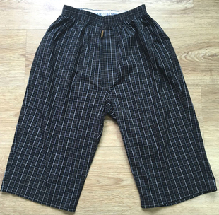 NIU货 日单 梭织全棉五片式裁中裤 五分裤 家居裤