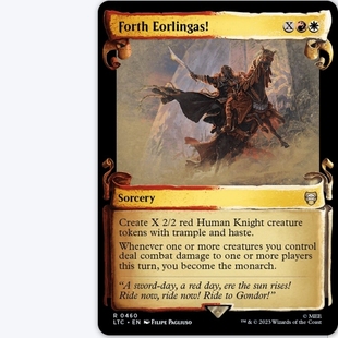 万智牌 埃奥尔勇往直前！英文卷轴平 多色 魔戒假日聚珍