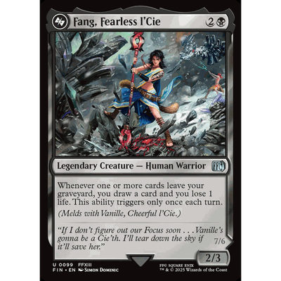 FIN 万智牌MTG 最终幻想 银 无畏路希牙 平/闪 异画 潮涌闪