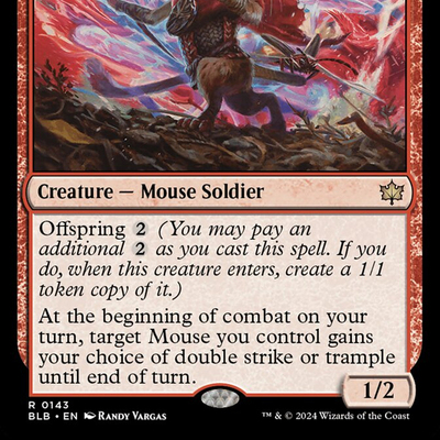 万智牌 BLB 多面家鼠 Manifold Mouse 金 红 闪