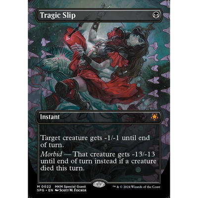 万智牌 悲剧失足 Tragic Slip 英文扩画日印平 卡洛夫庄园