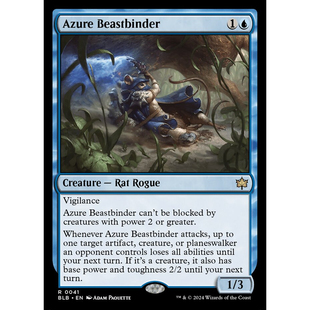 万智牌 斑隆洛 BLB 碧蓝缚兽客 Azure Beastbinder 美印英文平 金
