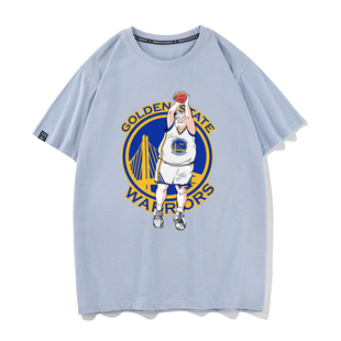 恶搞灌篮高手安西教练联名库里T恤篮球训练纯棉男夏季运动短袖tee