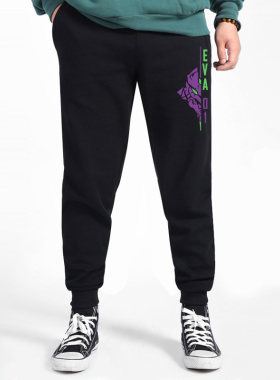 动漫EVA绫波丽碇真嗣1号机2号机休闲卫裤男长裤子束脚裤小脚裤子