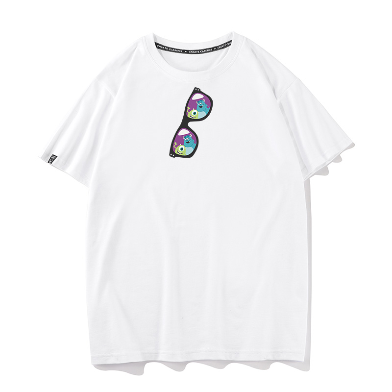 秀洛怪兽大学衣服大眼仔蓝毛怪卡通动漫T恤二次元短袖打底衫半袖