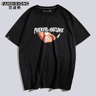 fuckingawesome短袖 awesome火焰字母T恤男LOGO衣服 FA火柴fucking