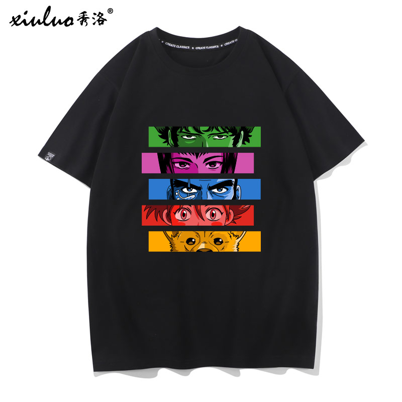 秀洛赏金猎人动漫电影周边半袖短袖纯棉星际牛仔T恤宽松圆领衣服