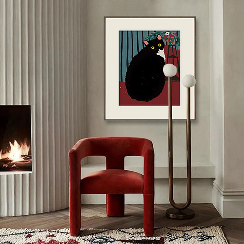 倍丽饰画猫咪玄关柜衣帽间装饰画