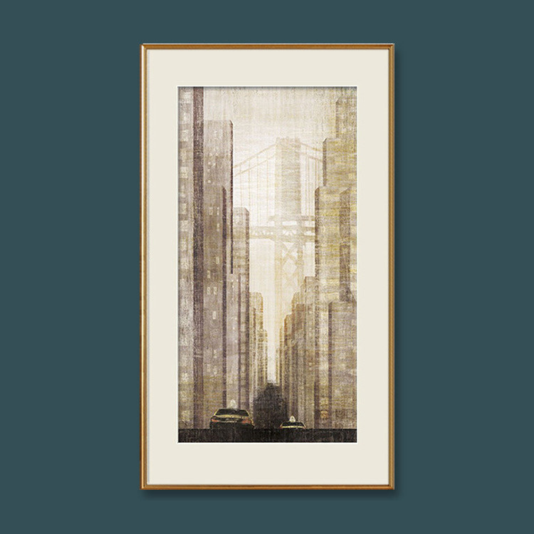 Departures启程风景建筑抽象美国正版画芯玄关过道客厅餐厅装饰画