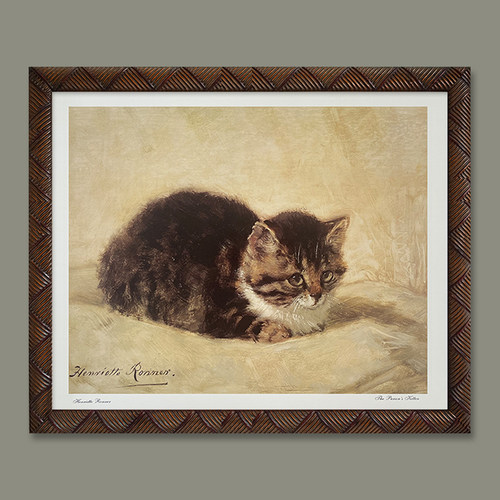 Henriette Ronner-Knip作品猫咪复古美式英国原版进口画芯装饰画