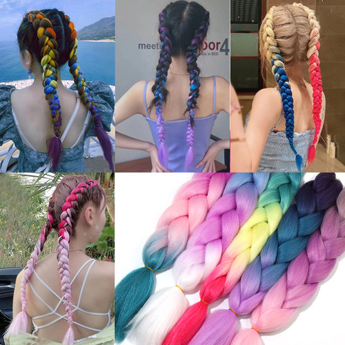 发绳简约民族风欧韩渐变撞色发圈