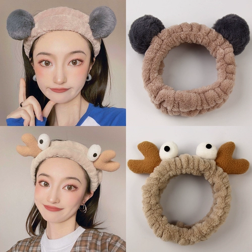 Маска для лица для умывания, повязка на голову, милый ободок, шлем, аксессуар для волос, простой и элегантный дизайн, популярно в интернете, Южная Корея