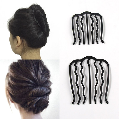 盘发发夹金无接缝硬不勾发简约