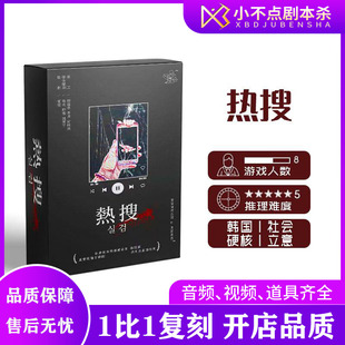 【热搜】剧本杀8人韩式架空硬核立意推理团建聚会桌游盒装实体本